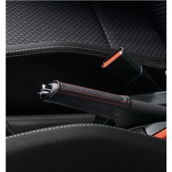 POUR SUZUKI SWIFT 2010-2017 SOUFFLET LEVIER DE VITESSE EN CUIR COUTURES  ROUGE