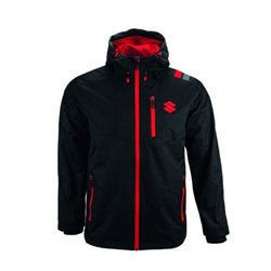 Veste imperméable à capuche Team black Suzuki