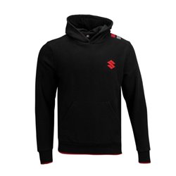 Sweat à capuche Team Black Suzuki