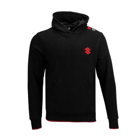 Sweat à capuche Team Black Suzuki