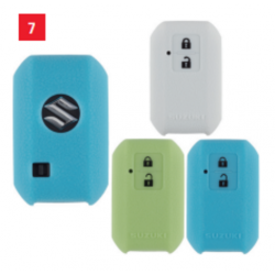 COQUE DE CLÉ SILICONE BLEUE SUZUKI