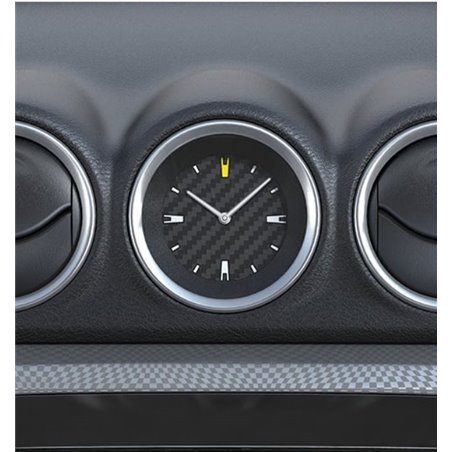 Horloge centrale CARBON OPTIC